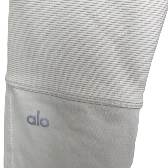 alo High Waisted  Cream Coloured Yoga Pants (RN#87370) Size S - Picture 6 of 8
